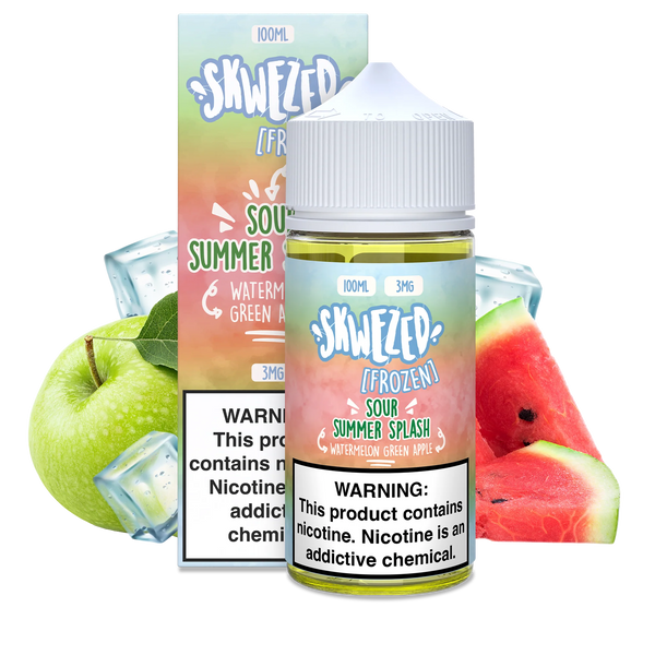 SKWEZED WATERMELON GREEN APPLE ICE - SOUR SUMMER SPLASH