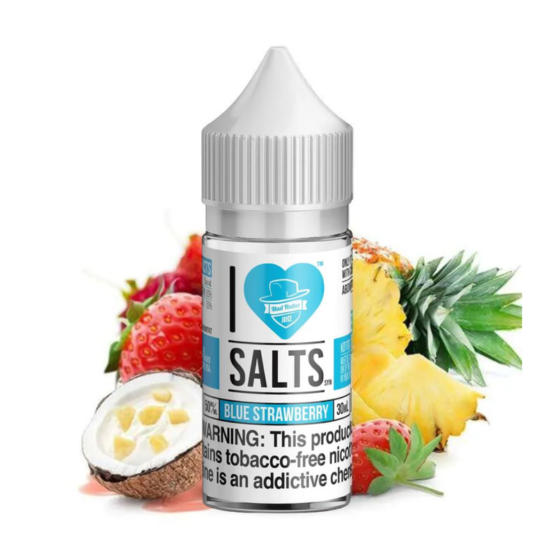 Mad Hatter - I Love Salts – Blue Strawberry (Pacific Passion)