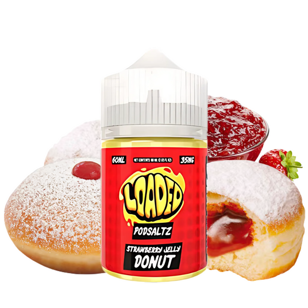 LOADED SALTS 60ML - STRAWBERRY JELLY DONUT