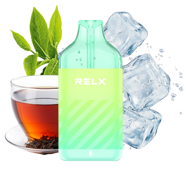 RELX CRYSTAL + 15K  - OOLONG ICE TEA - TÉ VERDE GOURMET (DESECHABLE)