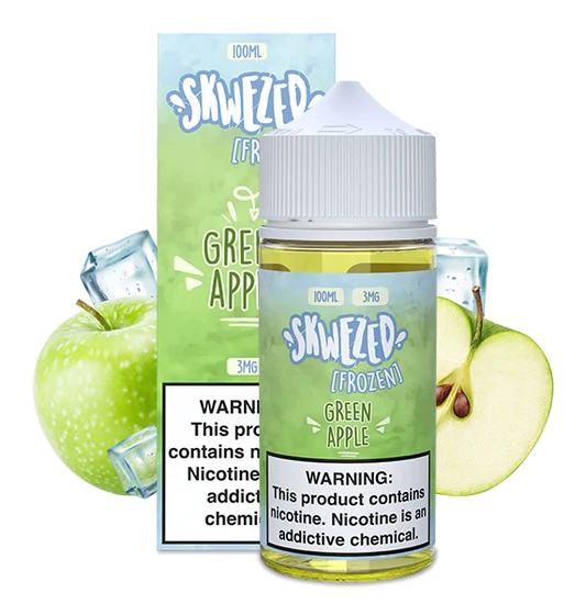 SKWEZED FROZEN GREEN PUCKER- GREEN APPLE ICE