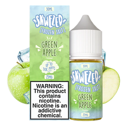 SKWEZED FROZEN SALT - GREEN APPLE ICE (GREEN PUCKER)