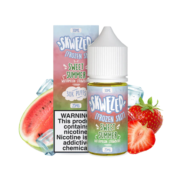 SKWEZED SALT WATERMELON STRAWBERRY ICE - SWEET SUMMER FROZEN