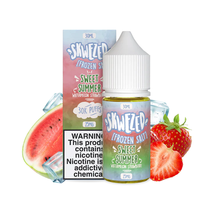 SKWEZED SALT WATERMELON STRAWBERRY ICE - SWEET SUMMER FROZEN