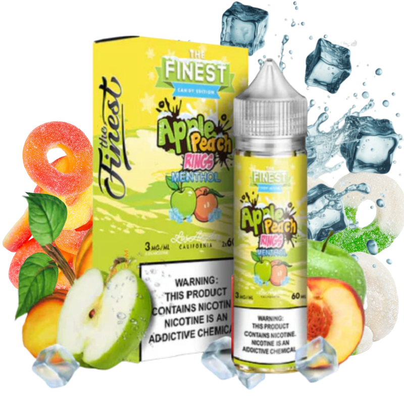 THE FINEST - APPLE PEACH RINGS MENTHOL