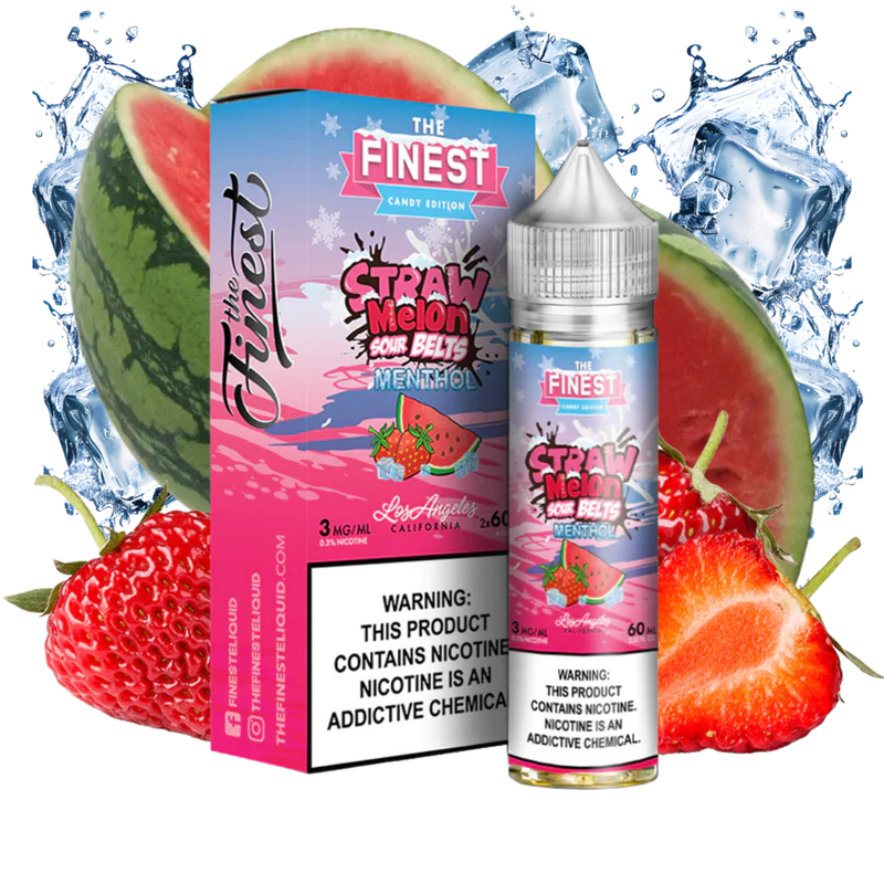 THE FINEST - STRAW MELON SOUR BELT MENTHOL