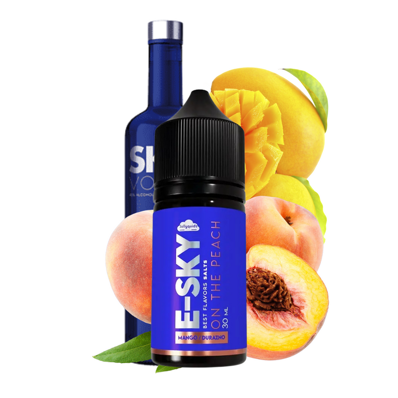 E-SKY ON THE PEACH SALT - VAPEGHOST